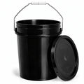 Black 5-Gallon Heavy-Duty Bucket with Airtight Lid, 1-Pack
