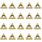 20pcs TCMT32.51 / TCMT16T304 Carbide Turning Inserts,TISIN Coating, Replacement Inserts for CNC Lathe,TCMT Inserts, for STFCR Turning Tool Holder
