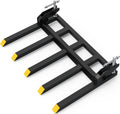 48" Clamp on Debris Forks 2500 lbs Loader Bucket Fork | Heavy duty clamp on pallet forks and debris forks attachments