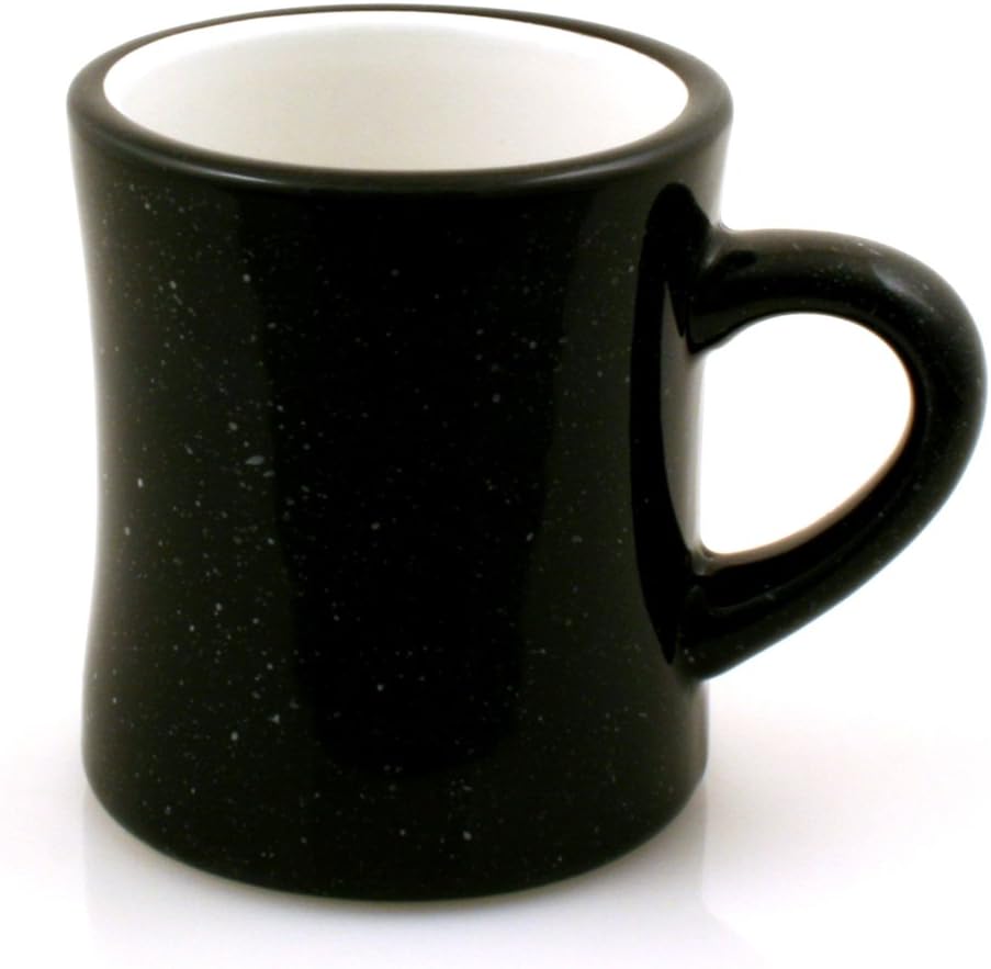 Ceramic Diner Campfire Mug, 10oz (Single) (Black)