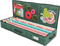 Wrapping Paper Storage Container | Gift Wrap Organizer Under Bed | 41”x14”x6” | Box Holder for 18-24 Rolls Up to 40”