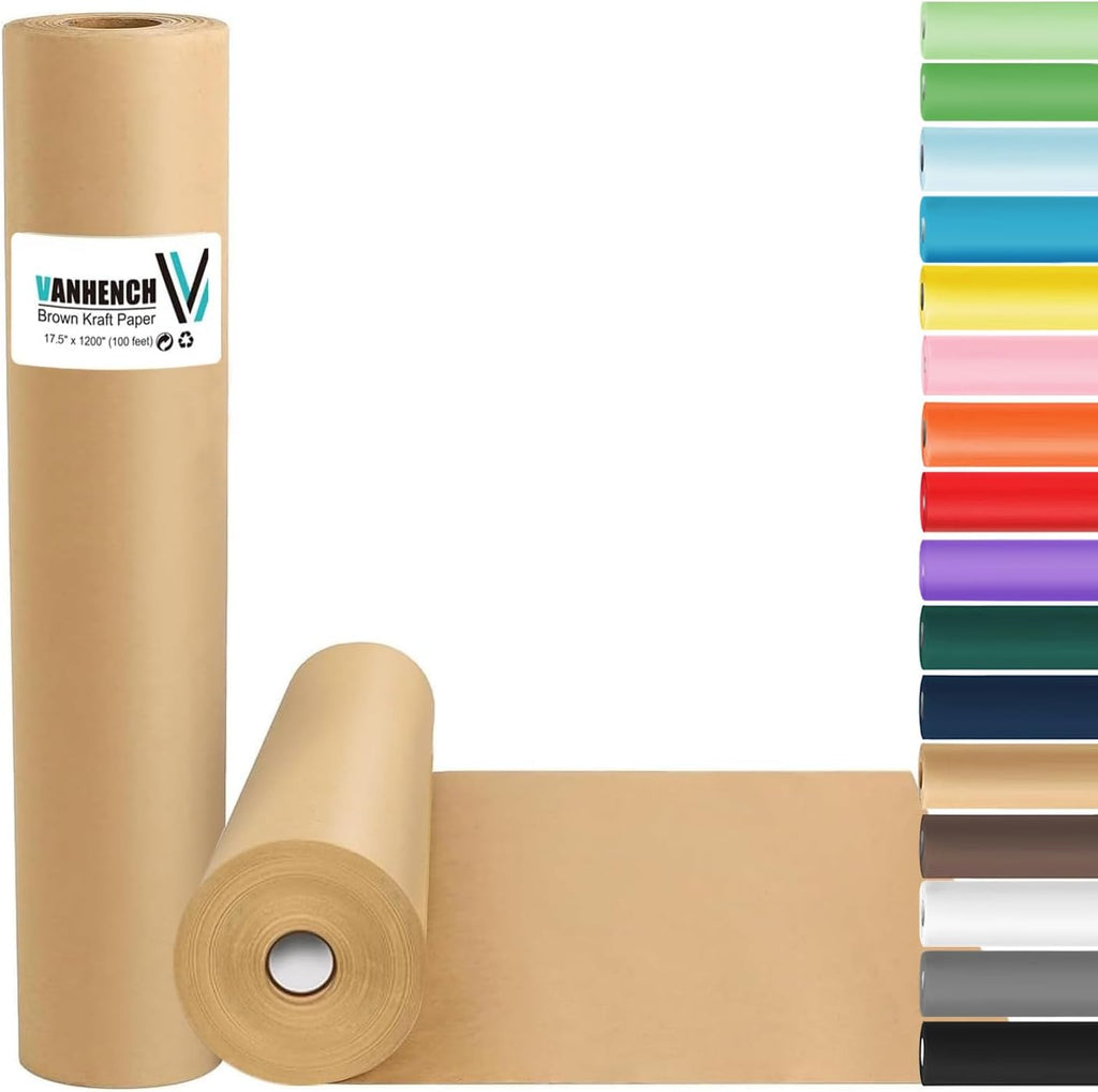 Brown Wrapping Paper Roll 17.5"x 1200"(100')