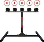 Spring Loaded Self-Resetting Metal Shooting Targets with Plate Rack