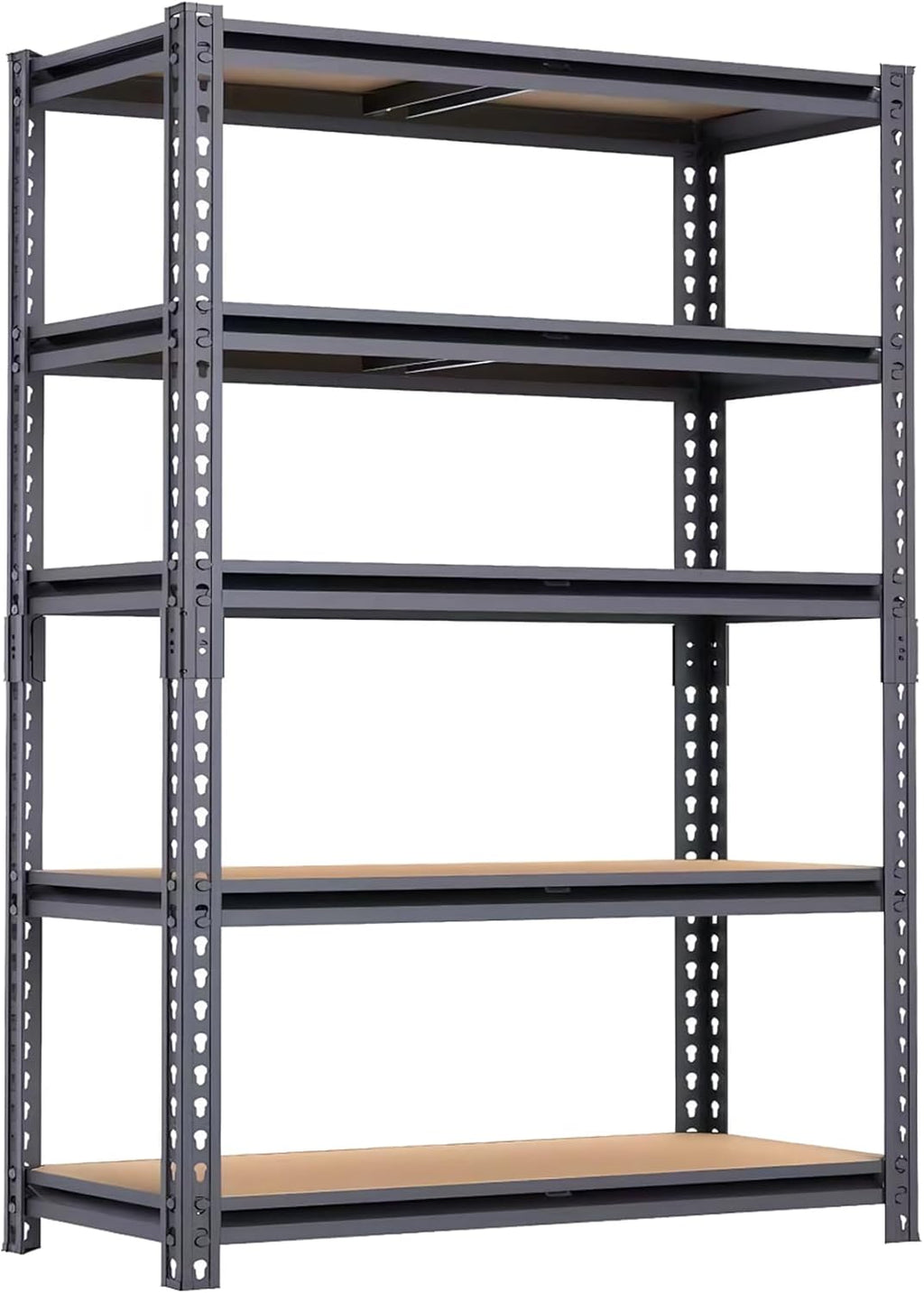 ZEUKMXO0 5-Tier Garage Storage Shelves, Heavy DutyAdjustable Shelving Unit, 60" H Garage Rack with 2400lbsCapacity