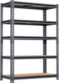 ZEUKMXO0 5-Tier Garage Storage Shelves, Heavy DutyAdjustable Shelving Unit, 60" H Garage Rack with 2400lbsCapacity