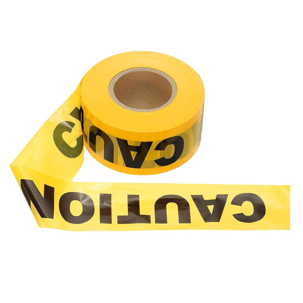1000ft x 3" Warning Tape, High-Visibility PE Floor Marking Roll Caution Tape for Flagging Construction Outdoor