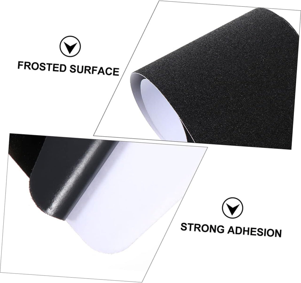 Black PVC Frosted Anti Slip Tape 2pcs for Tile Floors