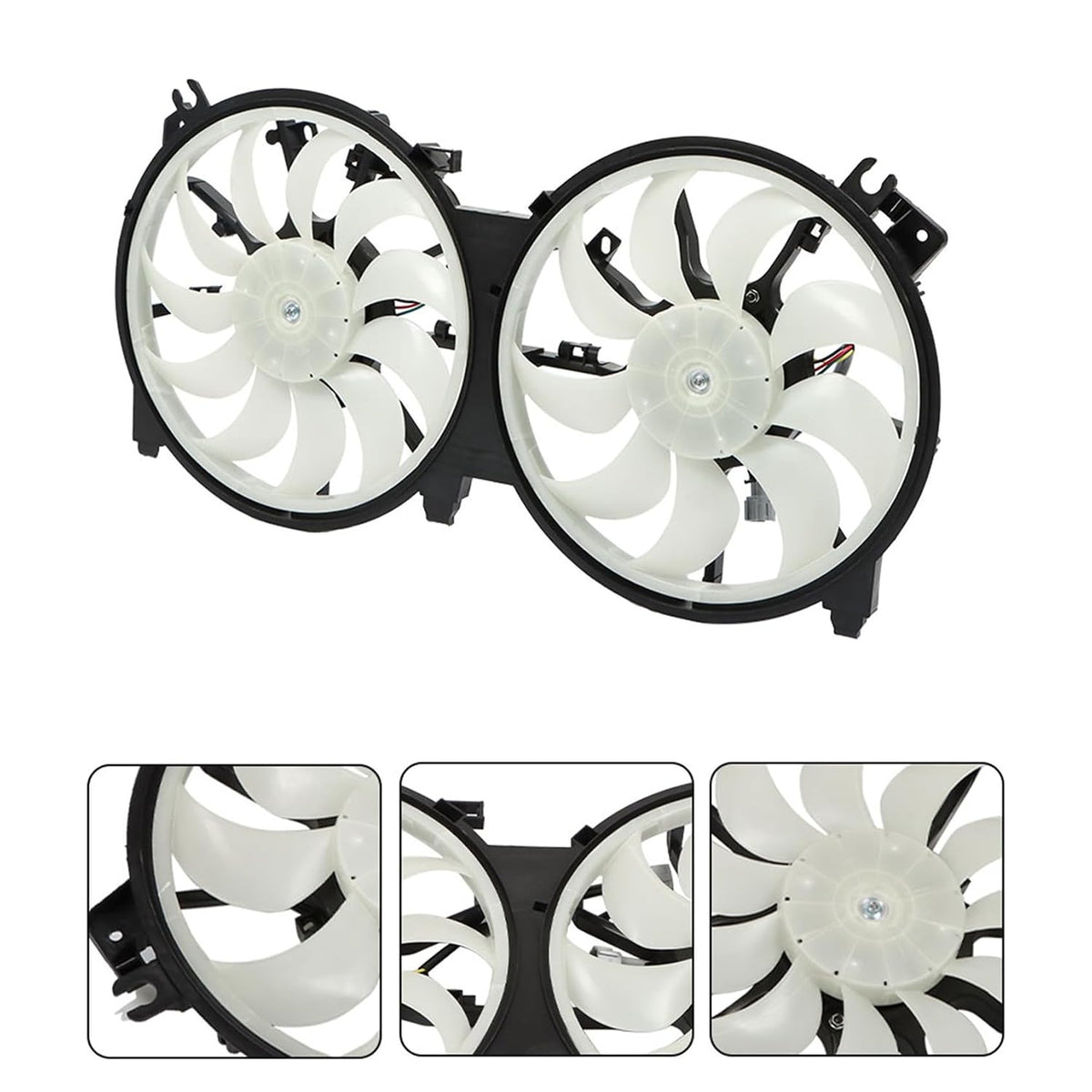 Dual Radiator Cooling Fan Replacement for Altima 2007-2018 Replacement for Maxima 2016-2021 Replacement for 21481JA000 NI3115134