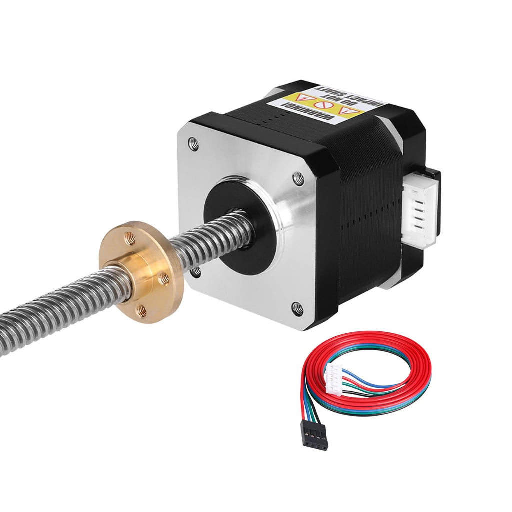 YEJMKJ Nema 17 Stepper Motor TR8x8 400mm with T8 Lead Screw 42x40mm 0.44Nm