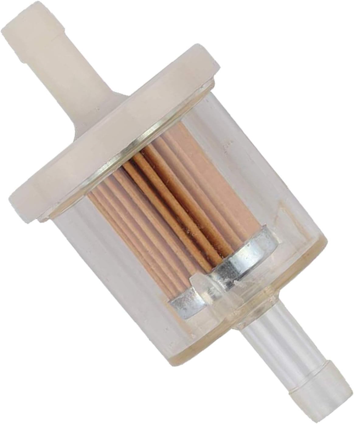 Set of 2, 691035 493629 Universal 40 Micron 1/4 Inline Fuel Filter fits for Briggs & Stratton Kawasaki 49019-7001 7-07061 Kohler 2505007S 2505021S husqvarna Lawnmower Parts (Black)
