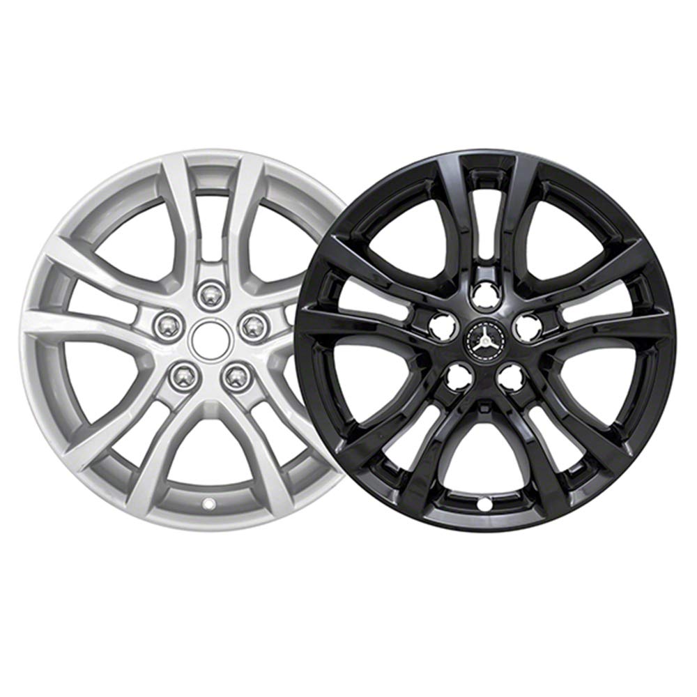 18" Gloss Black Wheel Skin Kit fits Chevy Camaro LS/LT 13-15 - ABS 4 Pack