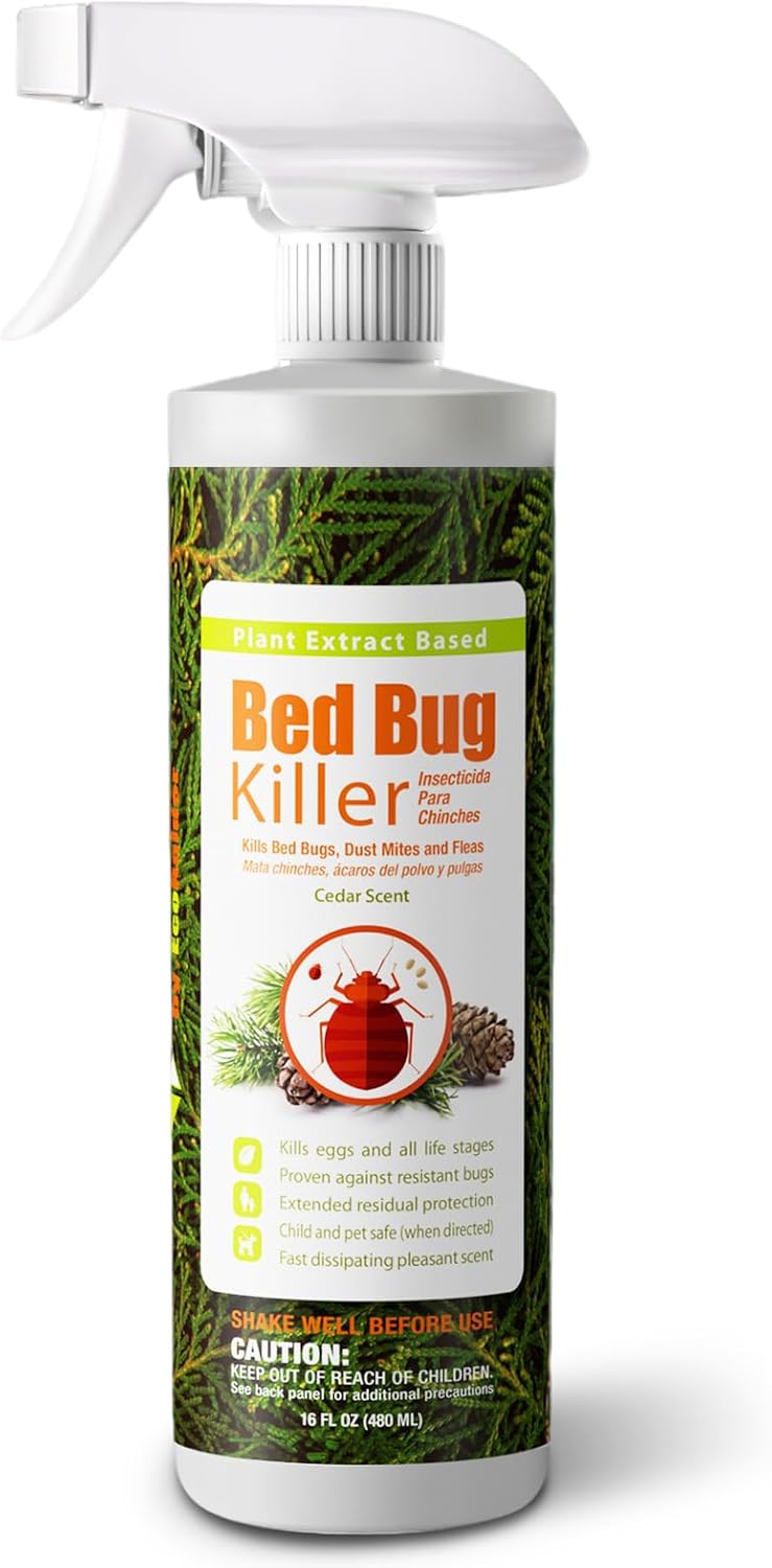 Bed Bug Killer 16 oz EcoVenger by EcoRaider, 100% Kill Efficacy, Bedbugs & Mites, Kills Eggs & The Resistant, Lasting