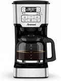 12-Cup Drip Coffee Maker Programmable, Adjustable Brew Strength | 24-Hour Delay Brew & 4-Hour Keep Warm, 1-4