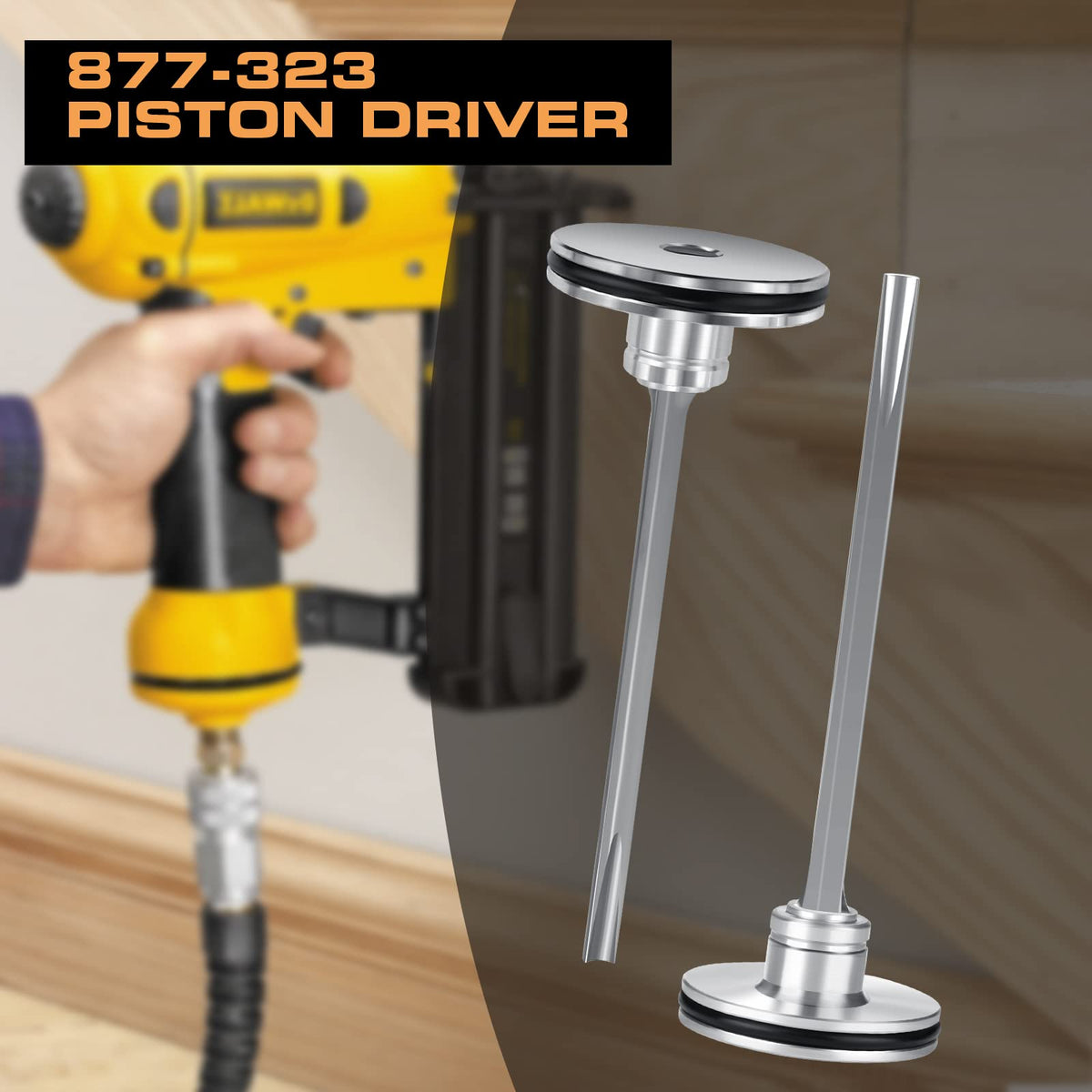 877-323 Piston Driver Replacement Part for Hitachi Air Nailer - 3 Pack