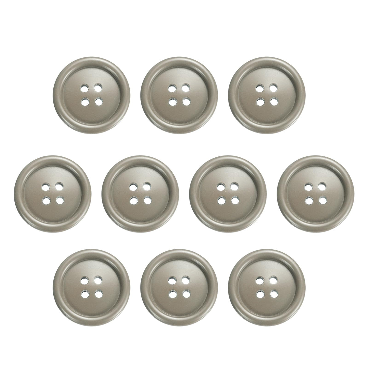 10pcs Round Sewing Buttons 30mm (1-1/4") 4 Hole Craft Button