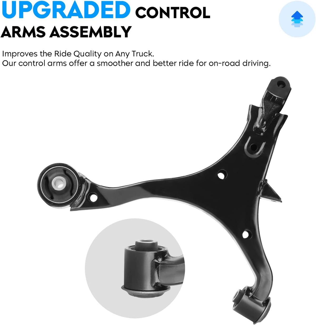 4PCS Front Lower Control Arm w/Ball Joint for Honda CR-V 2002-2006, Right & Left Side Suspension Kit K640399 K640400 K80223