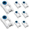 24 Pcs Window Spiral Balance Pivot Lock Shoe Vinyl Window Latch Replacement Windows Parts Hardware for Pull up and