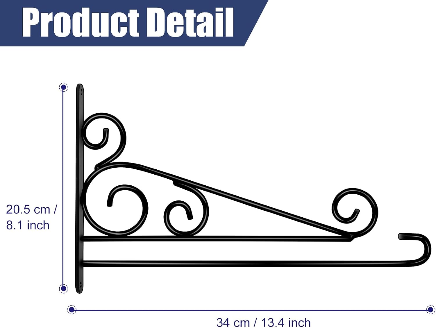Garden Flag Hanger for Wall Fits Flag Width Smaller Than 13.4 inch, Garden Flag Holder for Outside, Banner Hanger for