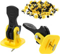 Tile Leveling System Kit, 100 Pcs Reusable Levelers, Floor Leveling Compounds 1/8", Steel Pin Tlie Tools