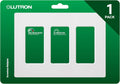 Lutron Claro Light Switch Cover Plate, 3 Gang Wallplate, Gloss