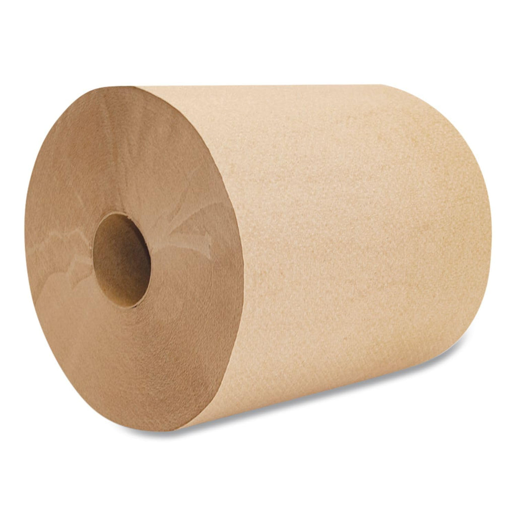 16GREEN Green Seal Recycled Paper Towel Roll, Hardwound, Universal Roll Towels, Natural, 8" x 800 ft (Case of 6)