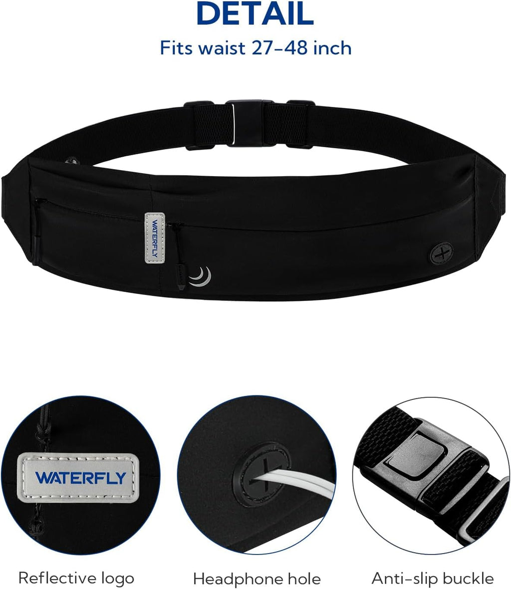 Running Belt Fanny Pack:Phone Holder Belt for Men Women | Lightweight, Soft and breathable fabric,SBS zipper