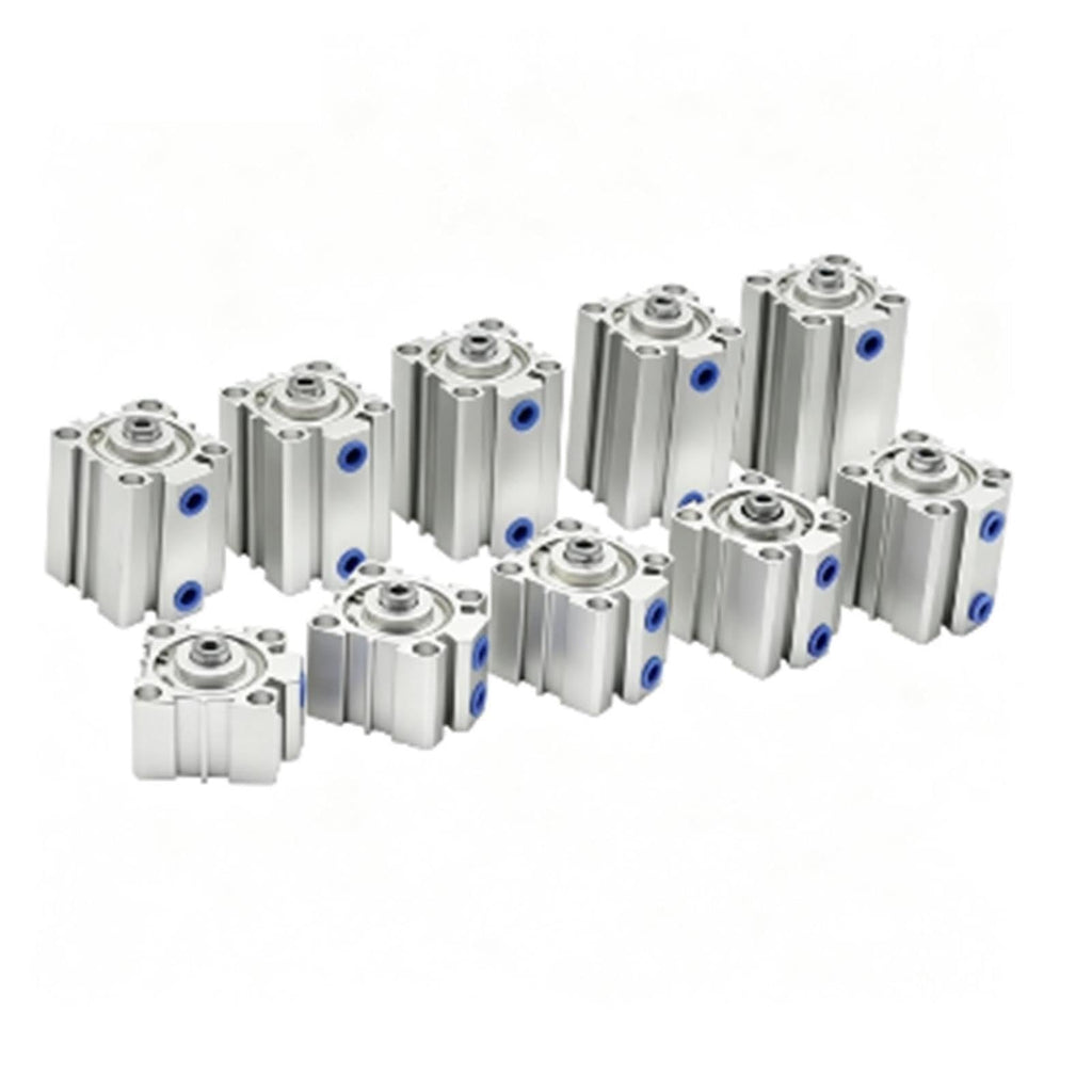 SDA Thin Pneumatic Air Cylinder, Double Acting, 5-100mm Stroke, 12-100mm Bore(Stroke 100mm,Bore 20mm)