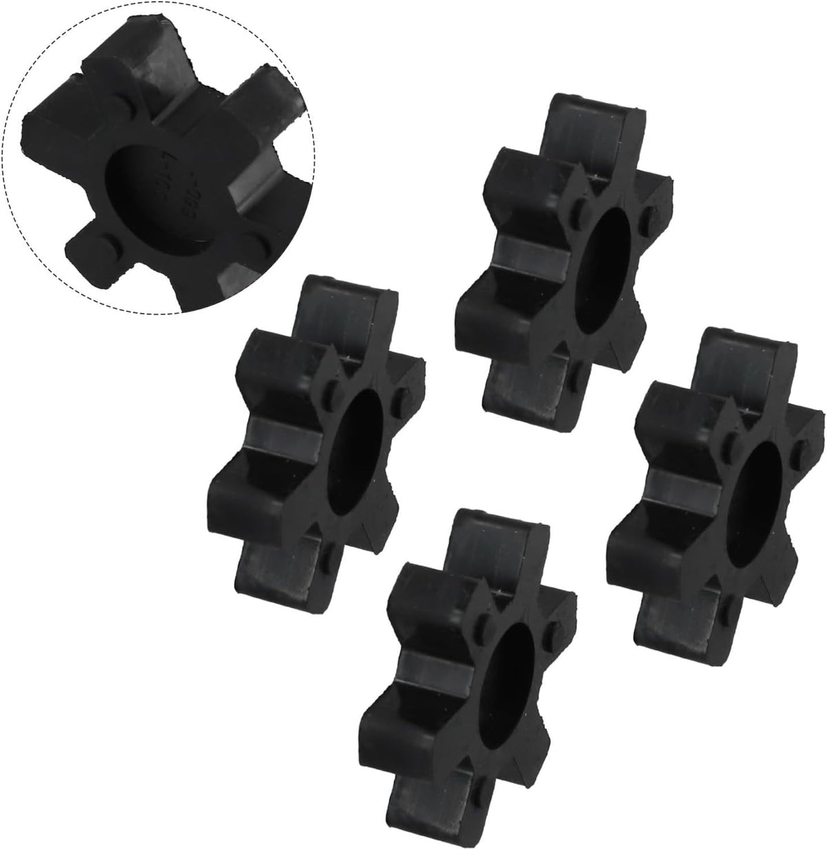 4-Pack L099 L100 Rubber Spider Insert For L-Jaw Coupling Lovejoy