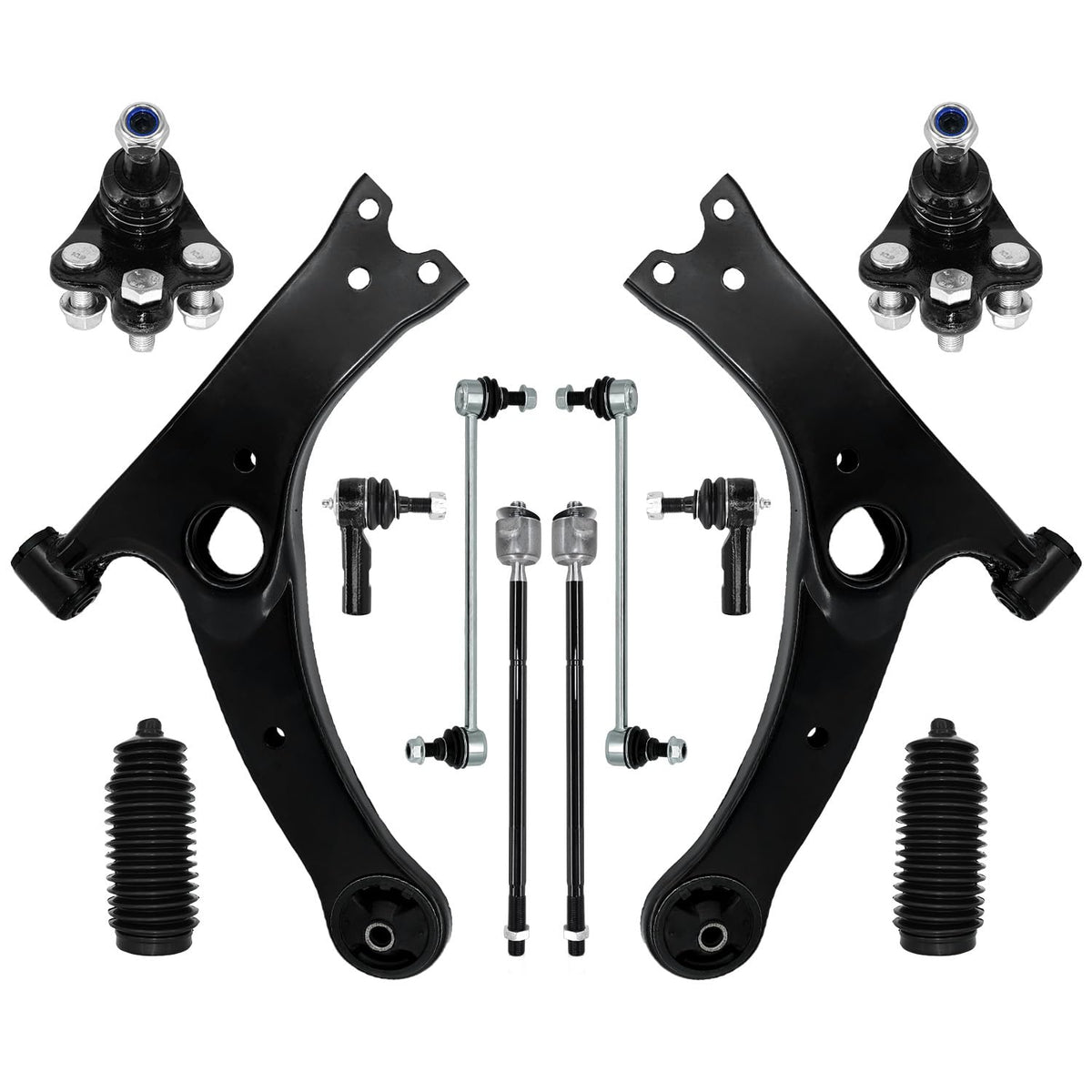 HAWK BROTHER Control Arm, 12 Pcs Front Lower Suspension Kit