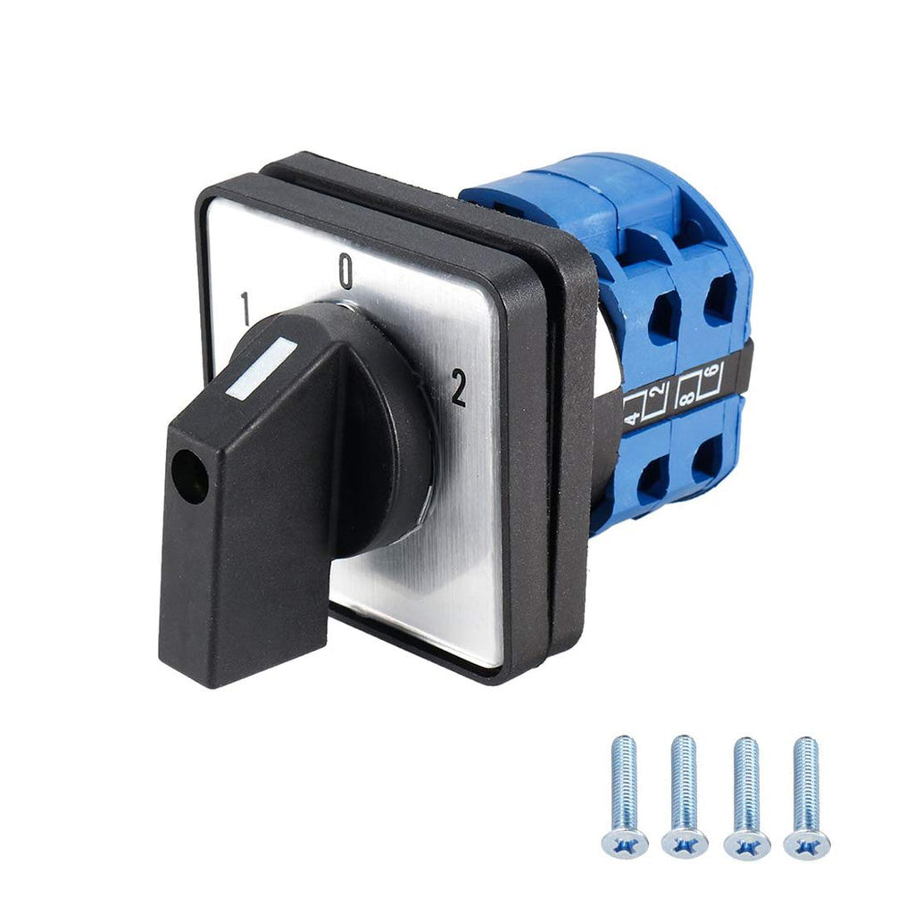Changeover Switch LW28-20 3 Positions 8 Terminals Universal Rotary Cam Selector Latching Switches 550V 20A