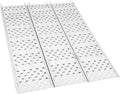 Aluminum Tri-Fold Trailer Ramps, 77" x 54" Heavy Duty Motorcycle Ramp 1500 lbs Folding Loading Truck Ramp with 4