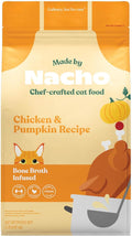 Dry Cat Kibble 2lb Bag, High Protein and Grain-Friendly Premium Cat Food, Cage-Free Chicken & Pumpkin Recipe, Infused