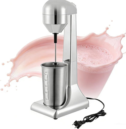 110V 100W Single-Head Milkshake Maker, 500ML/16.91OZ Commercial Milk Shake Machines, 16,000RPM/22,000RPM Adjust