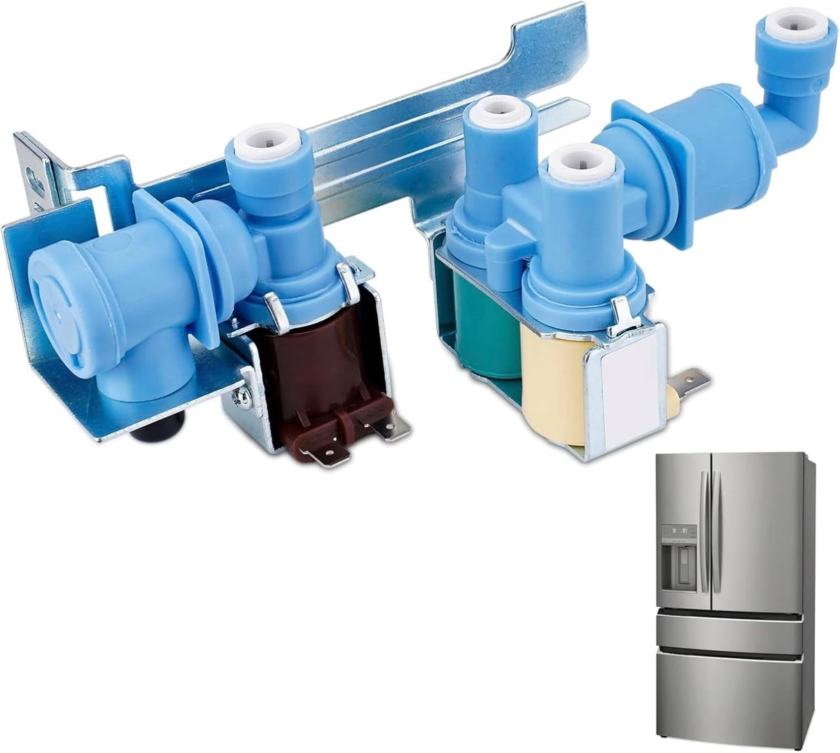 Refrigerator Water Inlet Valve For Electrolux EI23BC56IWC EI23BC56IWD EI23BC60KS1 EI23BC60KS2 EI23BC60KS3 EI23BC60KS4A EI23BC60KS5A EI23BC60KS7A EI23BC80KS1 EI23BC80KS2 EI23BC80KS3 EI23BC80KS4A