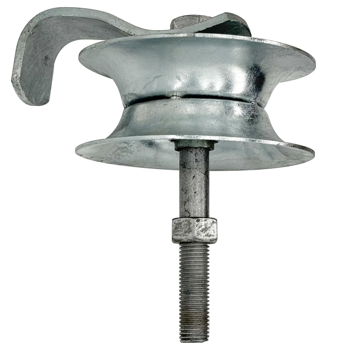 Sliding Gate Rollers 5" Steel Pipe Track Roller Galvanized for 1 5/8" Pipe Track (Pack of 2)