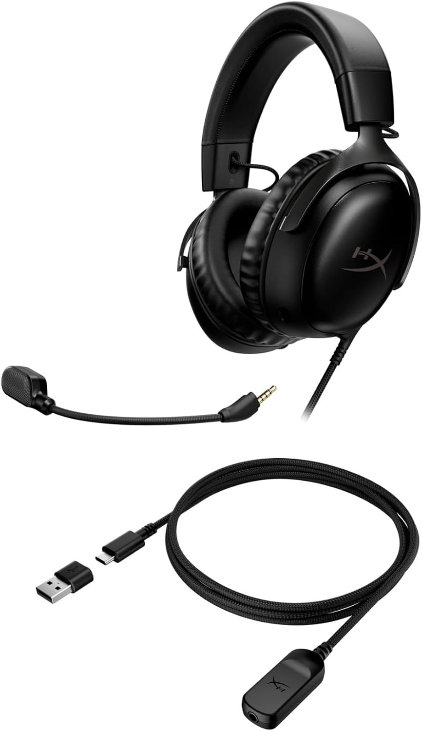 Cloud III – Wired Gaming Headset, PC, PS5, Xbox Series X|S, Angled 53mm Drivers, Spatial Audio, Memory Foam, Durable