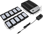 Restaurant Pager System, Wireless Guest Customer Service Calling System, 10 Pagers and 16 Charging Slots, Buzzer