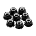 MECCANIXITY 8pcs M4x0.7mm Aluminum Alloy Lock Nuts Hex Nut Black