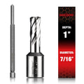 ANGELSWORD M2 HSS Annular Cutter,Diameter 7/16" x Depth 1",Mag Drill Bit
