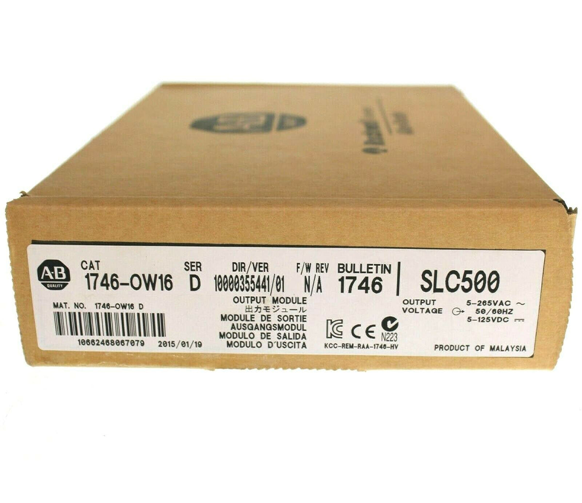 1746-OW16 1746 OW16 D SLC 500 16-Point Relay Output Module
