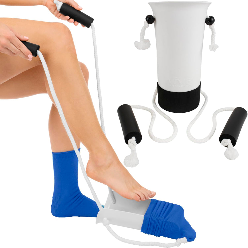 Sock Aid - Easy On & Off Stocking Slider for Seniors & Limited Mobility