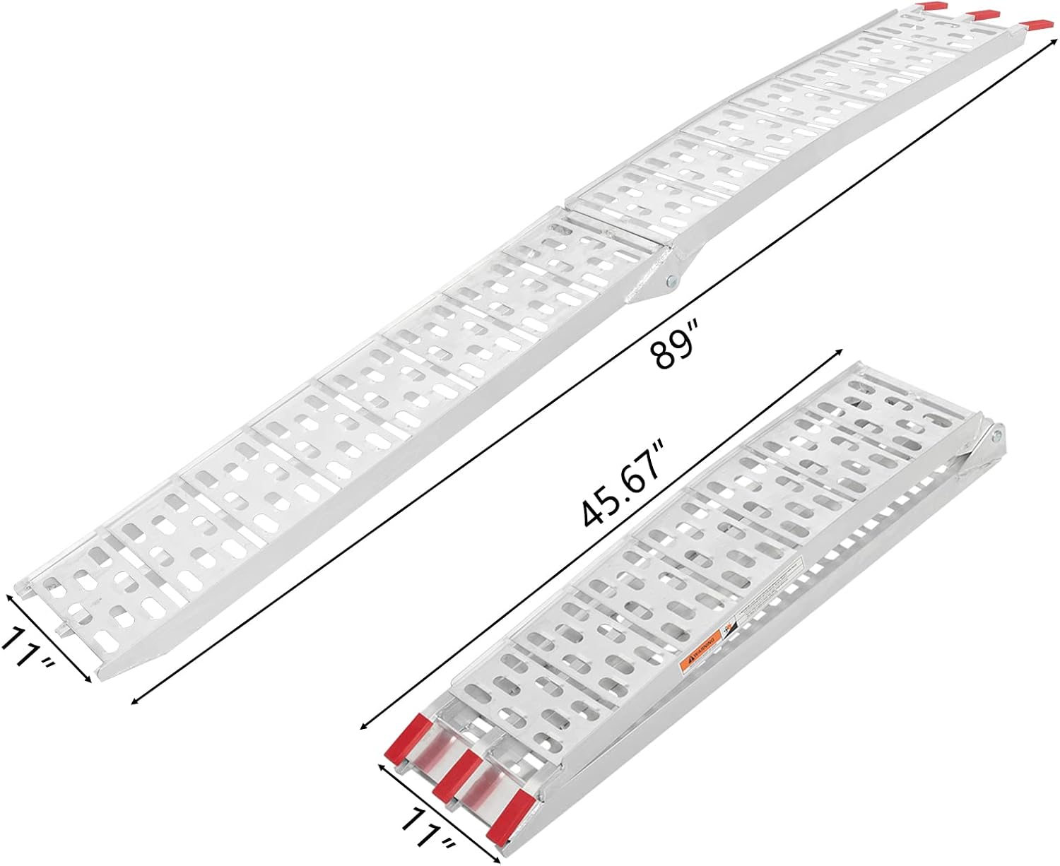 7.5 FT Aluminum Motorcycle Loading Ramps, 1500 lbs Capacity,2PC | Foldable Ramp for Loading Dirt Bikes, ATVs, Lawn