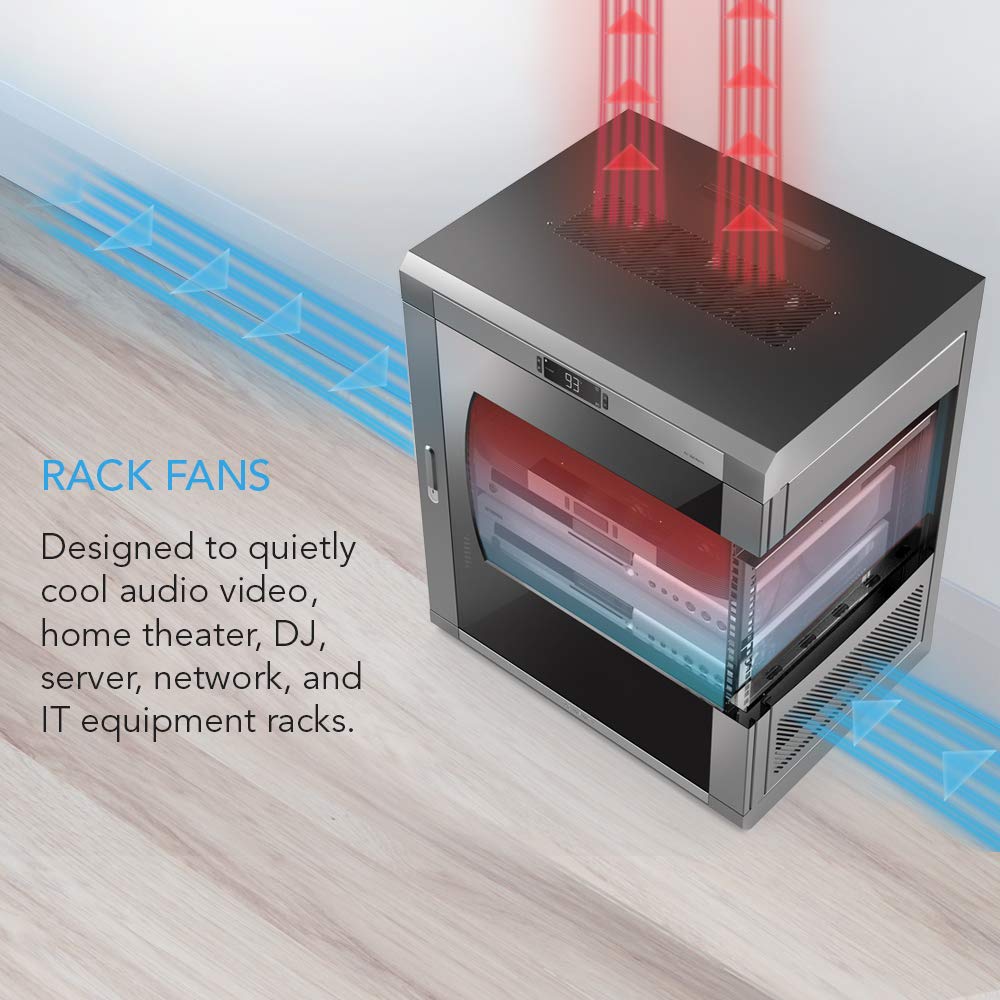 AC Infinity Rack Roof Fan Kit, Quiet Dual-Fans with Speed Controller