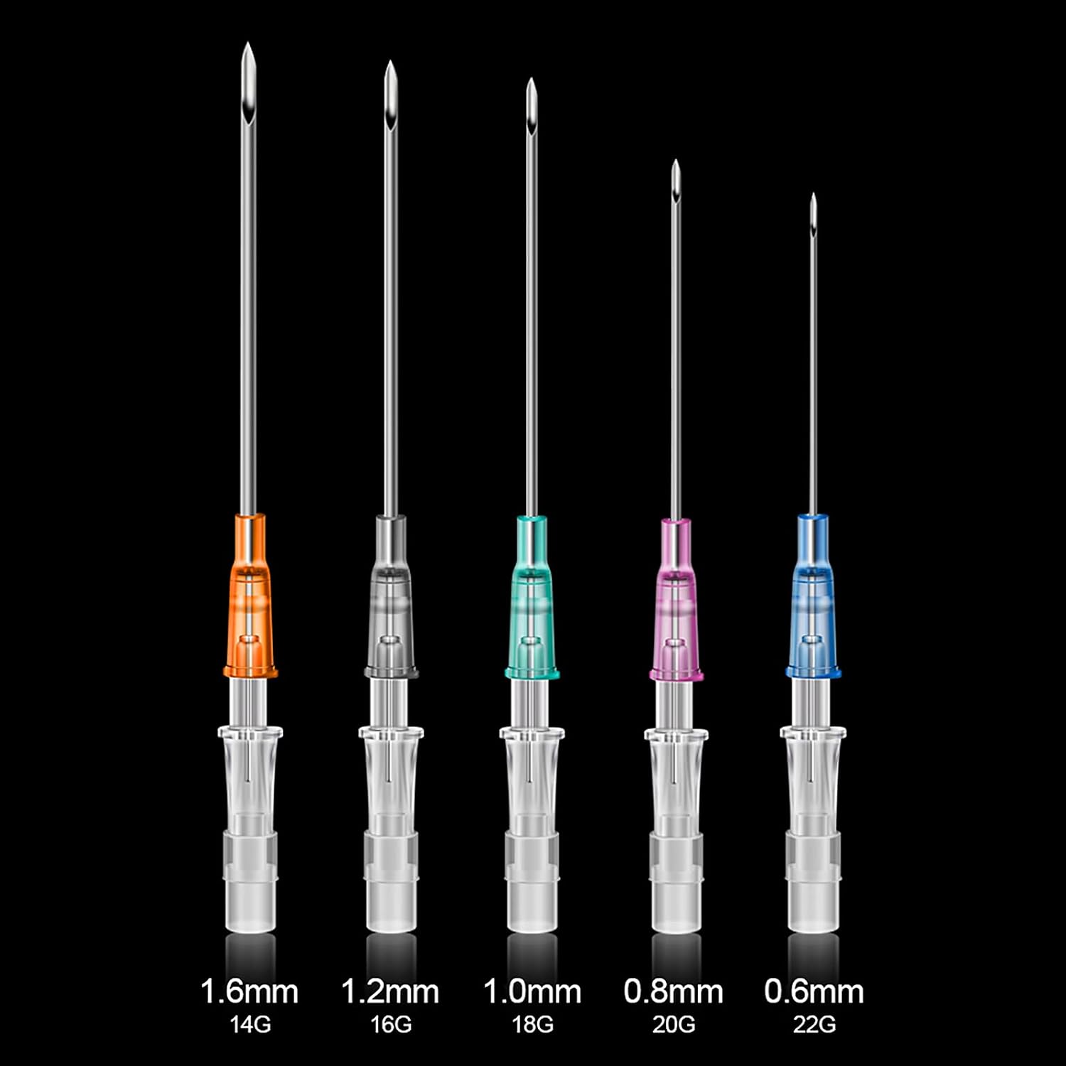 20G Catheter Piercing Needles 6Pcs Hollow Needles for Body Jewelry