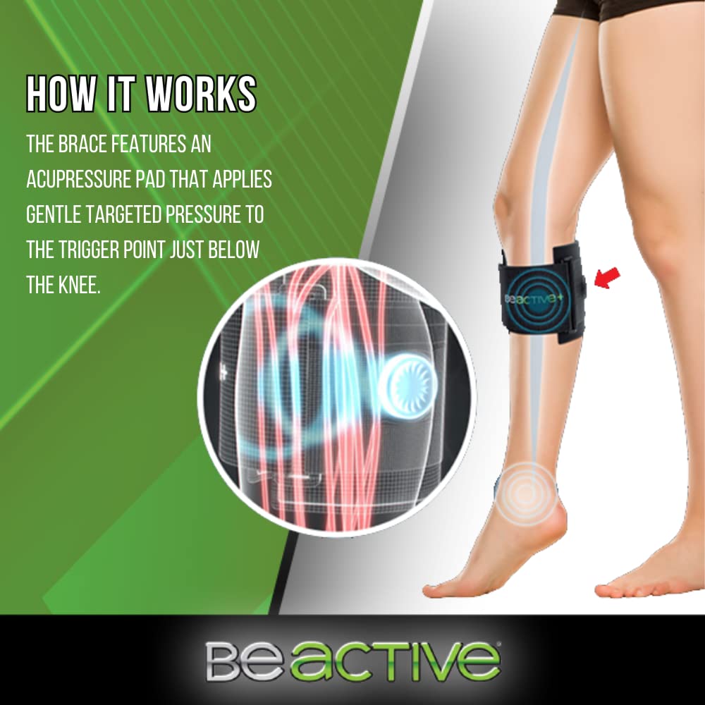 Plus Acupressure System - Sciatica Pain Relief Brace For Sciatic Nerve Pain, Lower Back, & Hip- Knee Brace With