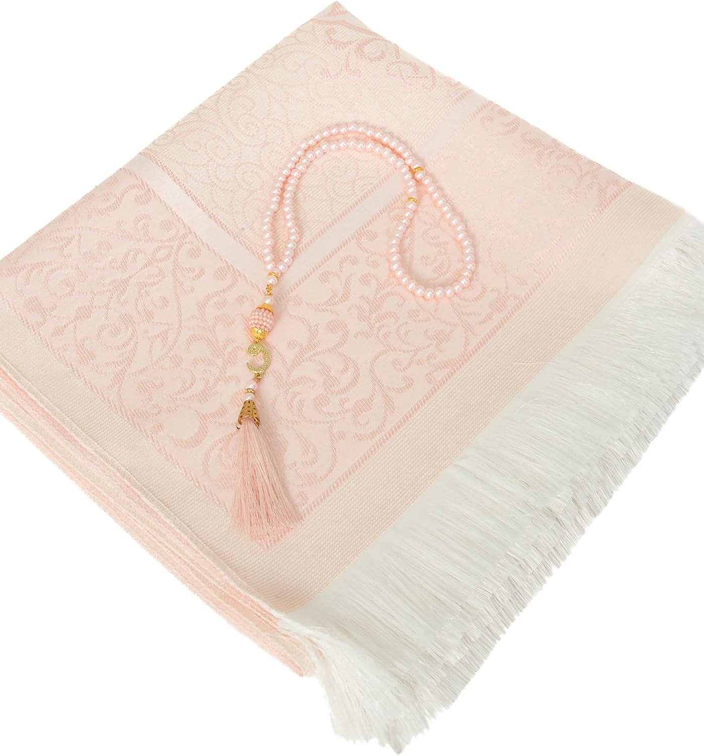 Muslim Prayer Rug with Tasbih and Portable Bag, Muslim Gift for Women Men, Mubarak Islamic Box, Soft Mat Islam Gifts