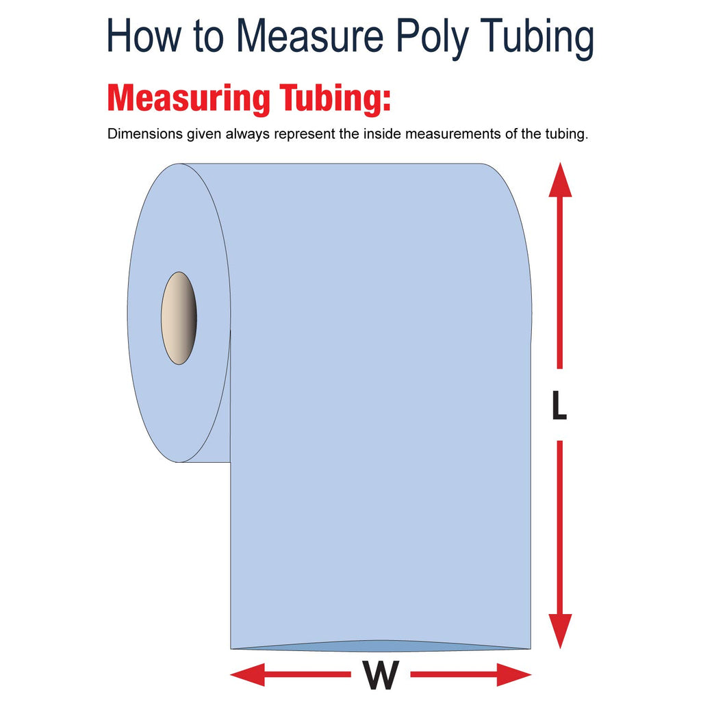 Aviditi Poly Tubing Roll, 14" x 2150', 2 Mil, Clear - for Custom Sized Poly Bags