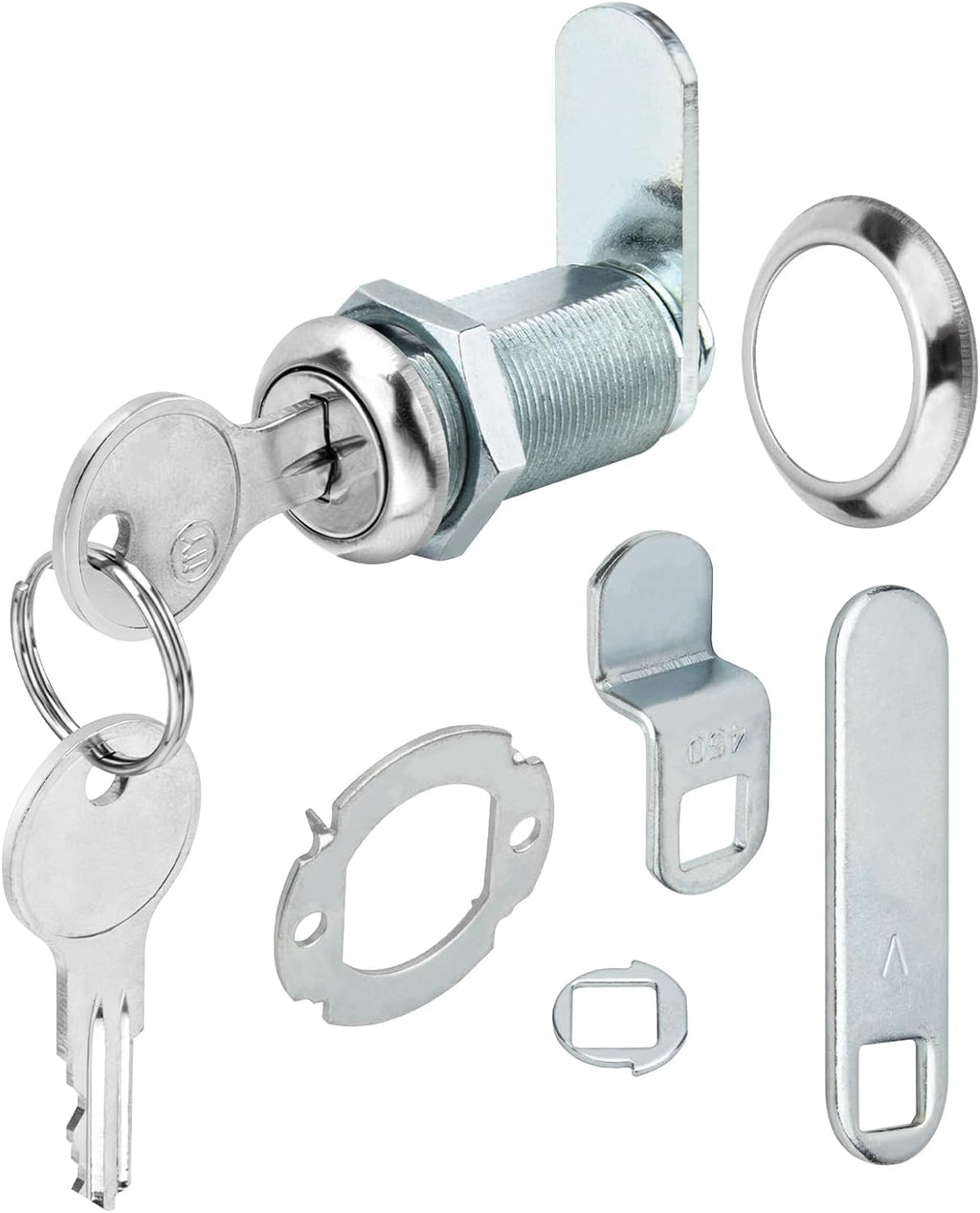 U 9950 1-3/8" Cam Lock, Diecast Drawer and Cabinet Lock for Prime-Line | 1-3/8” Length Cylinder Lock for 1” Max Panel