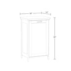 Somerset Tilt-Out Laundry Hamper, White