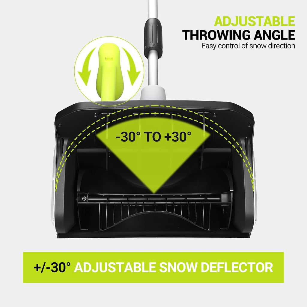Cordless Snow Shovel: DEKOPRO 40V|17-Inch Cordless Snow Blower，Electric Snow Shove with Adjustable Chute, Lightweight